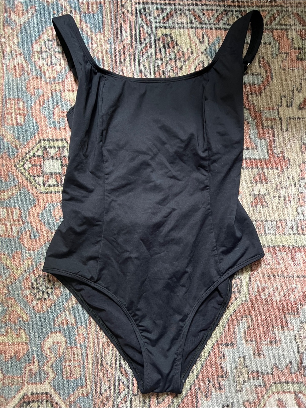 CUPSHE Classic Black One-Piece Swimsuit Tummy Control